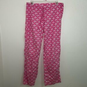 Vineyard vines whale pattern pink and blue 100% cotton pajama pants